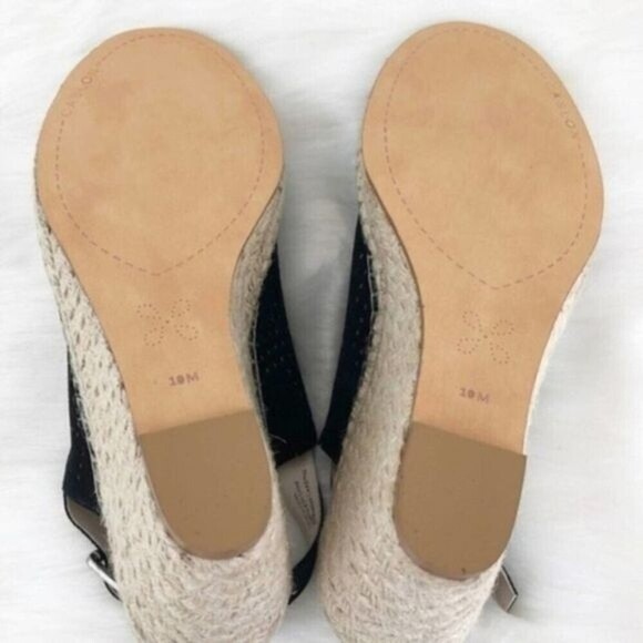 CASLON Sutton Slingback Wedge Black Sandal - Picture 8 of 8